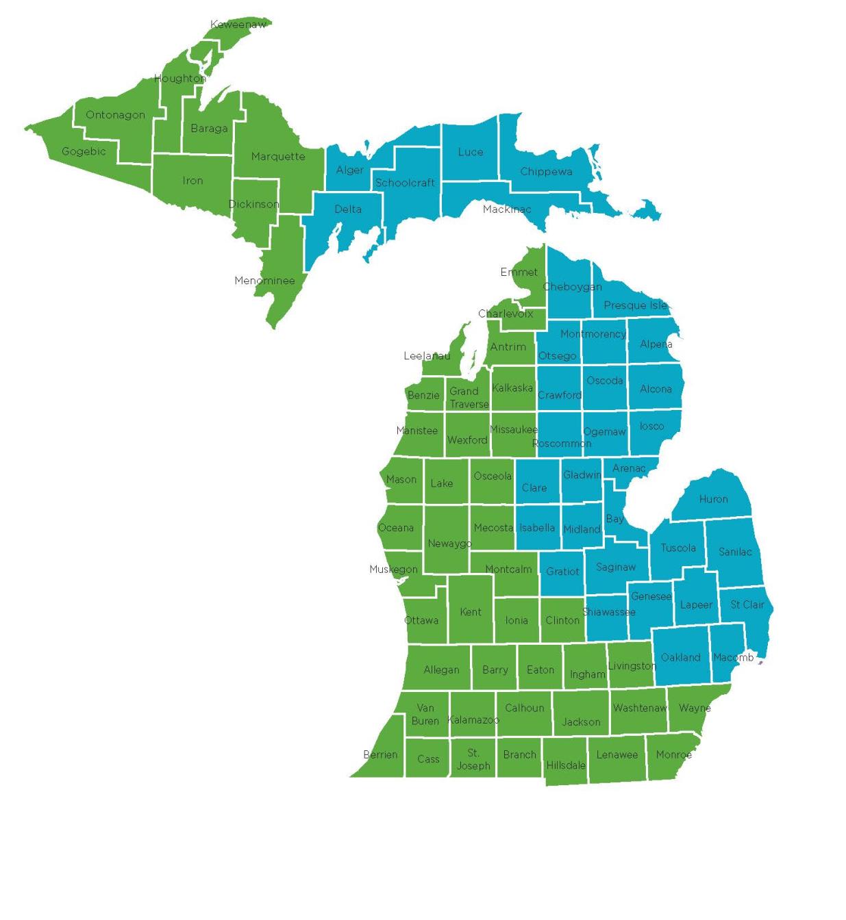 Michigan Rep Map