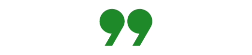 Green quotation marks